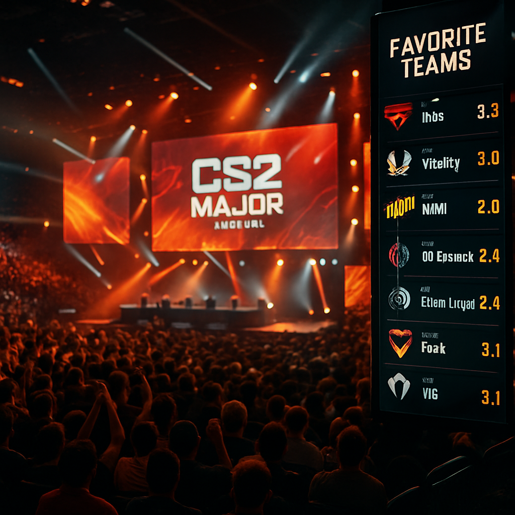 An esports commentator passionately analyzing team strategies on a digital board inside an esports